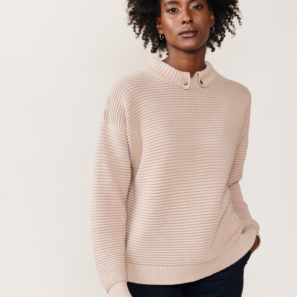 ABLE Sienna Polo Pullover/Hummus